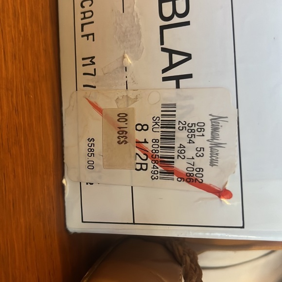 Manolo Blahnik High Heels! Size 8 1/2 or Euro 38 1/2 Camel color w/ braid detai - Picture 9 of 11